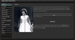 Desktop Screenshot of peggymarch.info